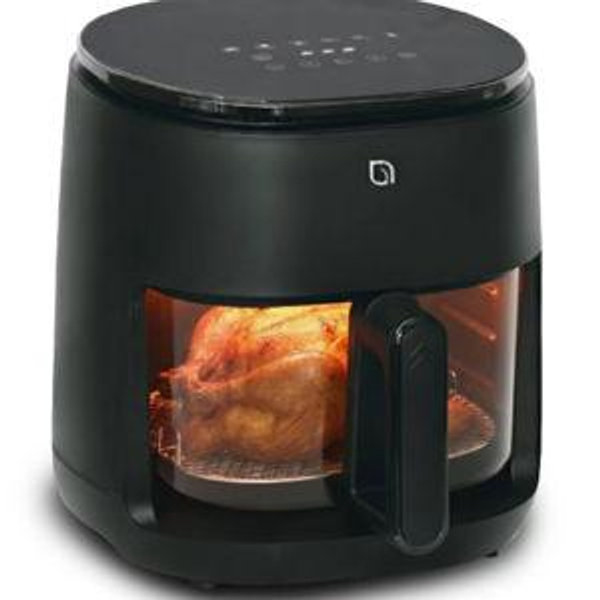 Willow Kitchen 5qt Digital Glass Air Fryer (Black)