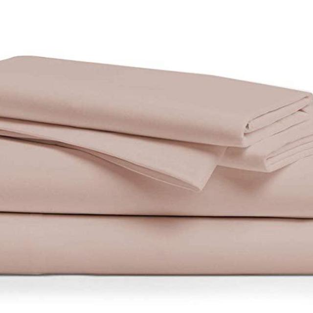 Comfy Sheets 100% Egyptian Cotton Sheets - 1000 Thread Count 4 Pc Queen Blush Bed Sheet with Pillowcases, Premium Hotel Quality Fits Mattress Up to 18'' Deep Pocket.