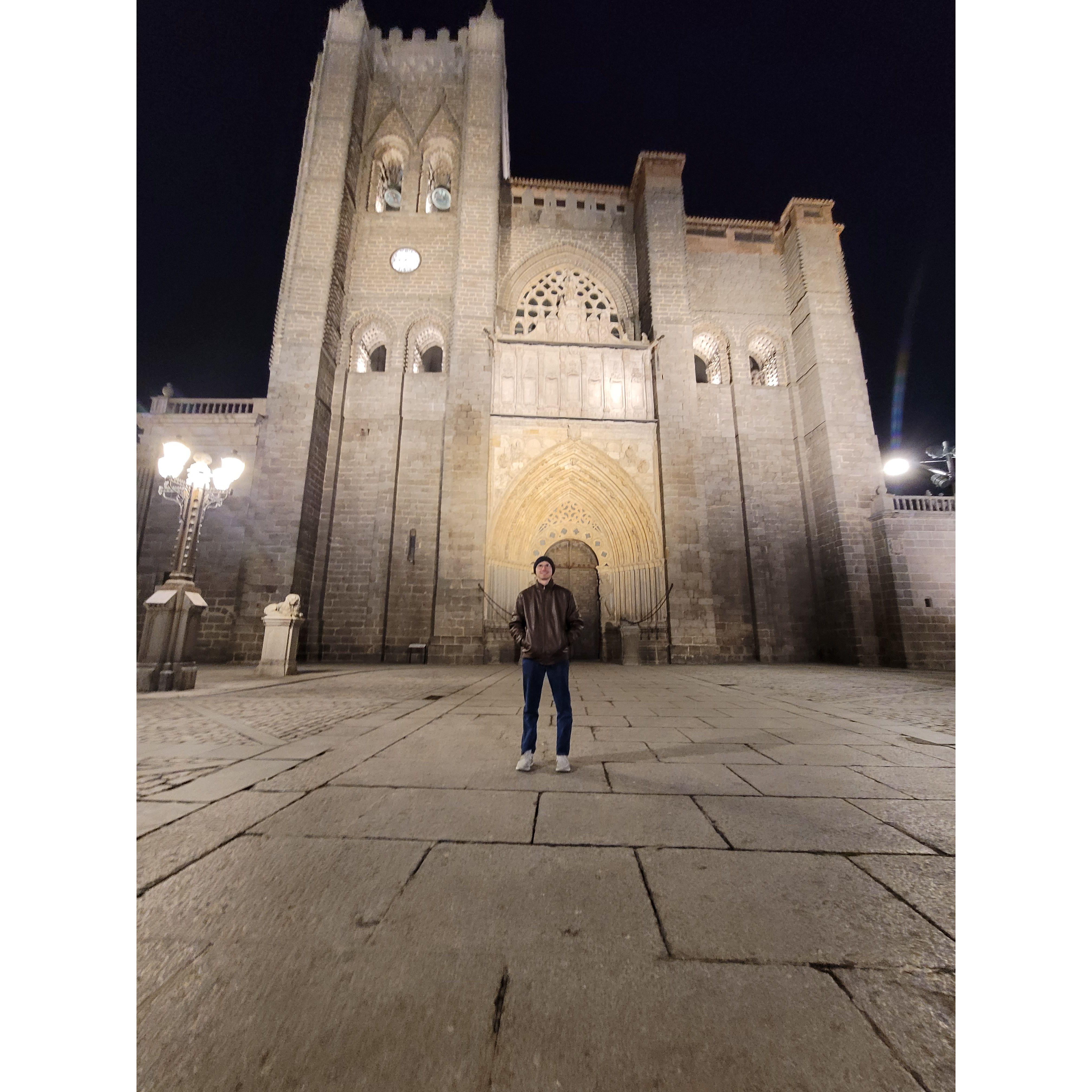 The cathedral in Ávila, Spain