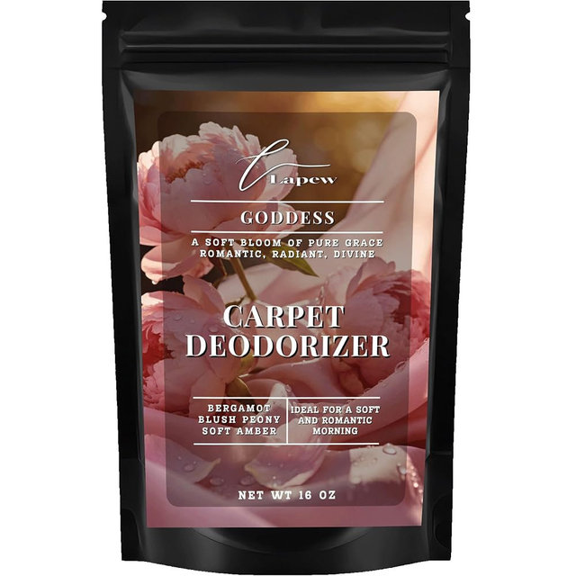 Lapew Goddess Carpet Deodorizer Powder - Pet Safe Freshener for Vacuuming | Scented Odor Eliminator for Home | 16 oz