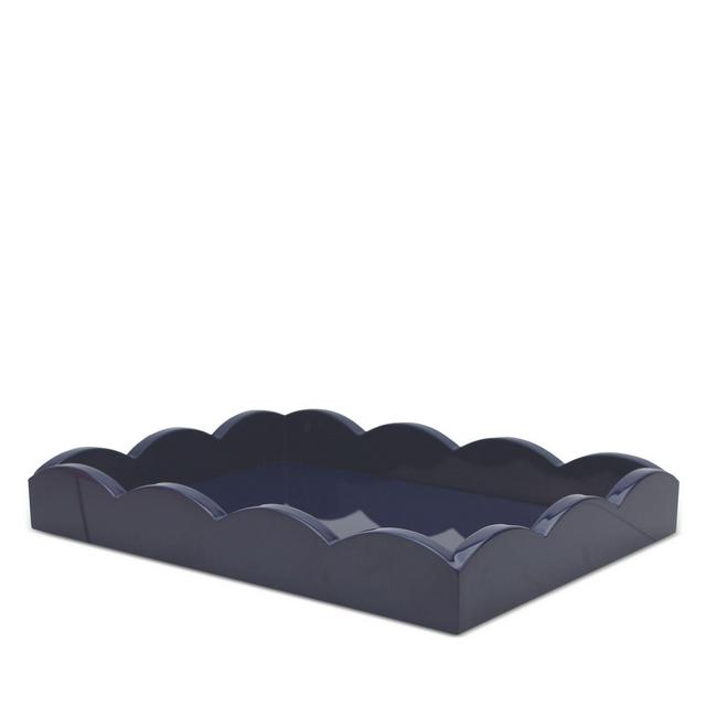 Addison Ross Lacquer Scalloped Tray, 8" x 11"