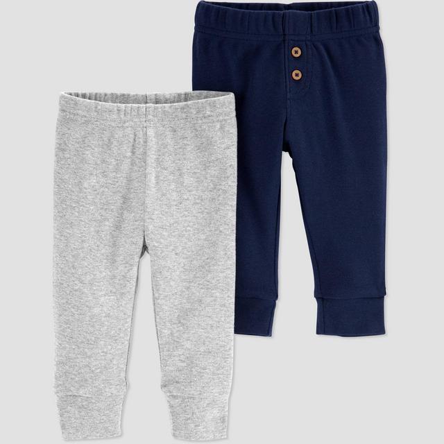 Baby Boys' 2pk Pull-On Pants - Just One You® made by carter's Navy/Gray 6M
