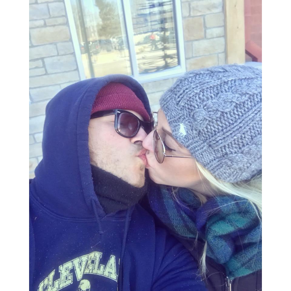 Snowboarding in Ohio.