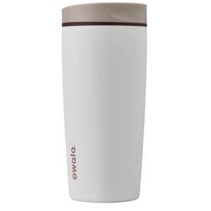 Owala SmoothSip Slider Insulated Stainless Steel Coffee Tumbler, Reusable Iced Coffee Cup, Hot Coffee Travel Mug, BPA Free 20 oz, Vanilla Bean