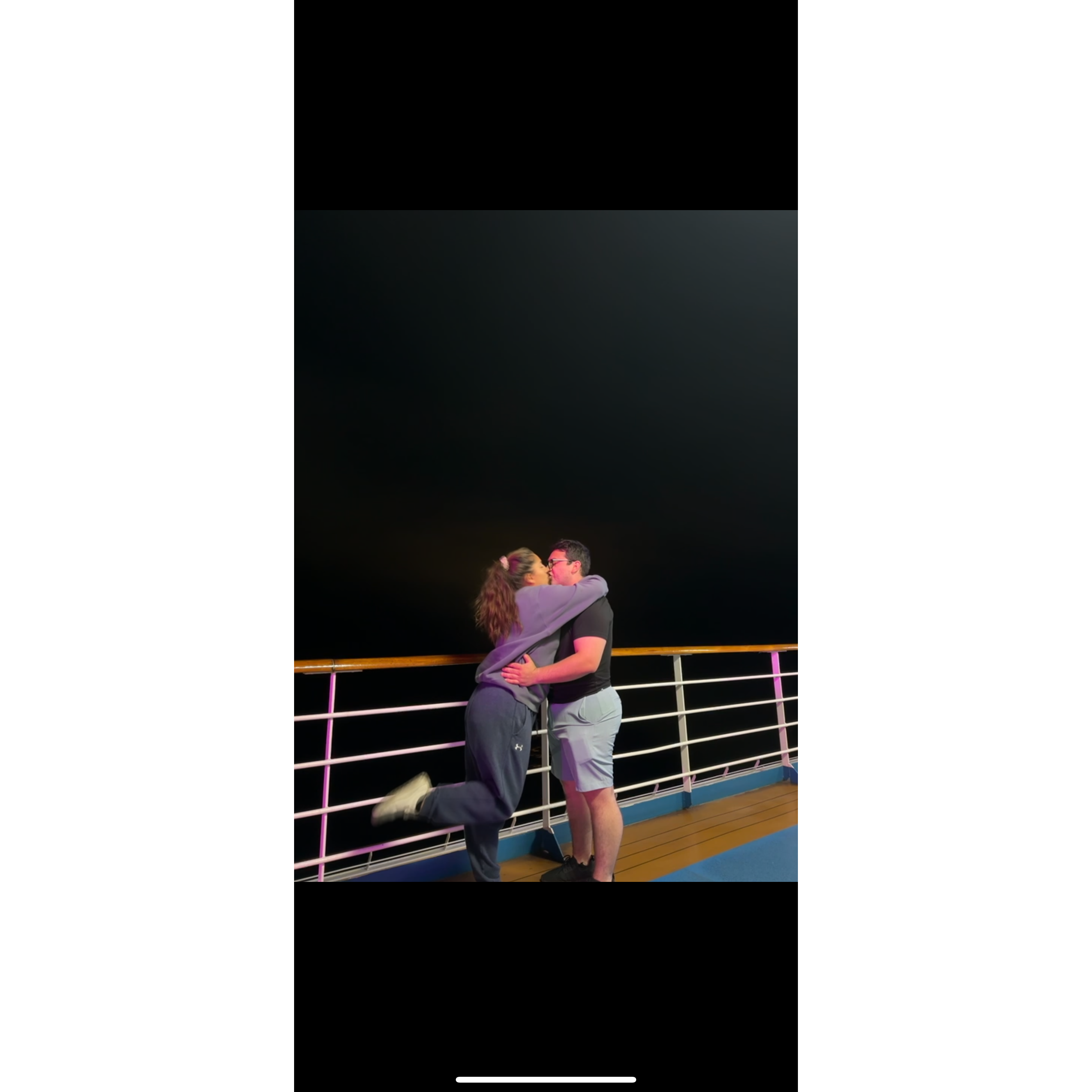 Late night shenanigans on a cruise ship
