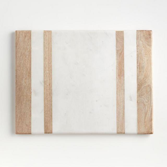 Wood/Marble Inlay Serving Board