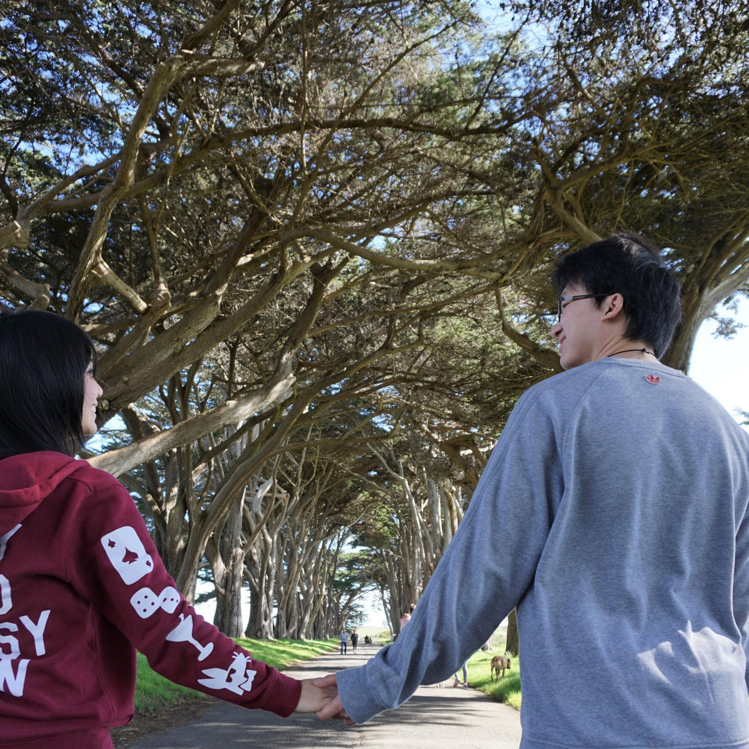 First self-tripod attempted for our couple picture. Point Reyes, 2017