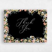 Black Wedding Thank You - Pourpier Landscape