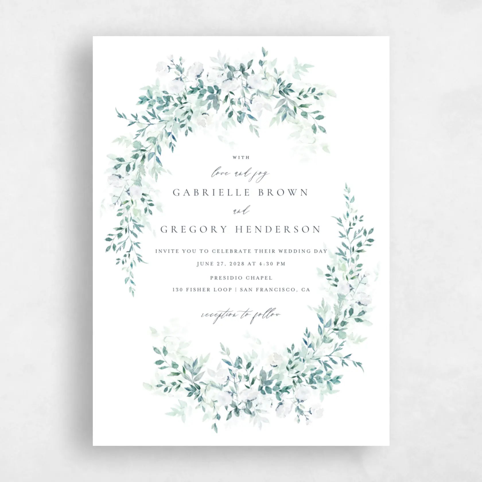Invitation - Farnham Portrait preview