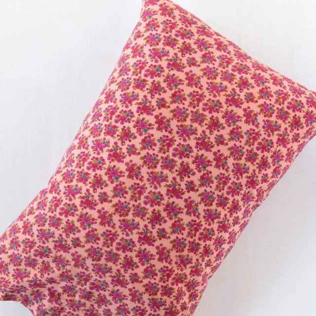 Mix & Match Cotton Pillowcase, Single - Blush Folk Ditzy