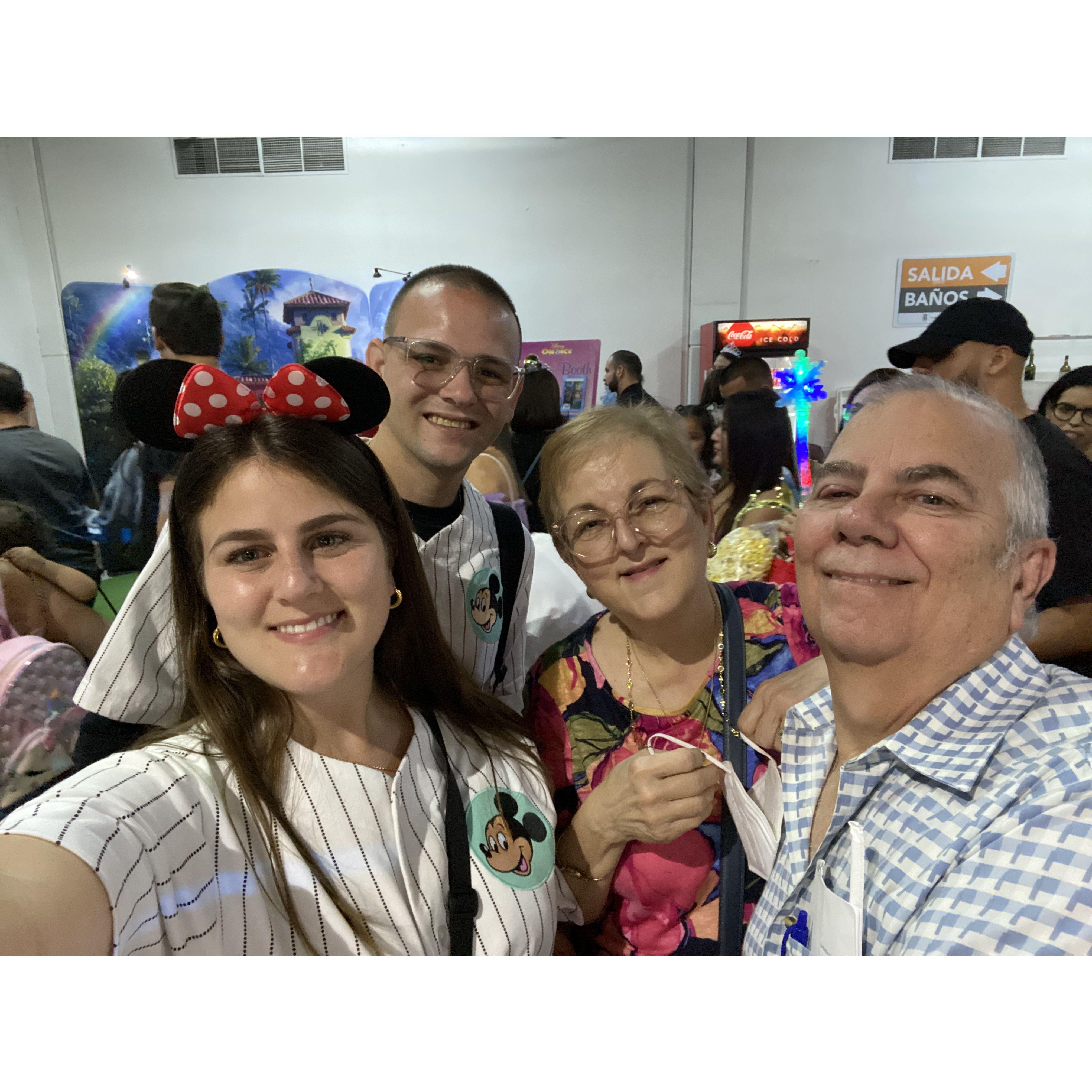 En familia en Disney on Ice