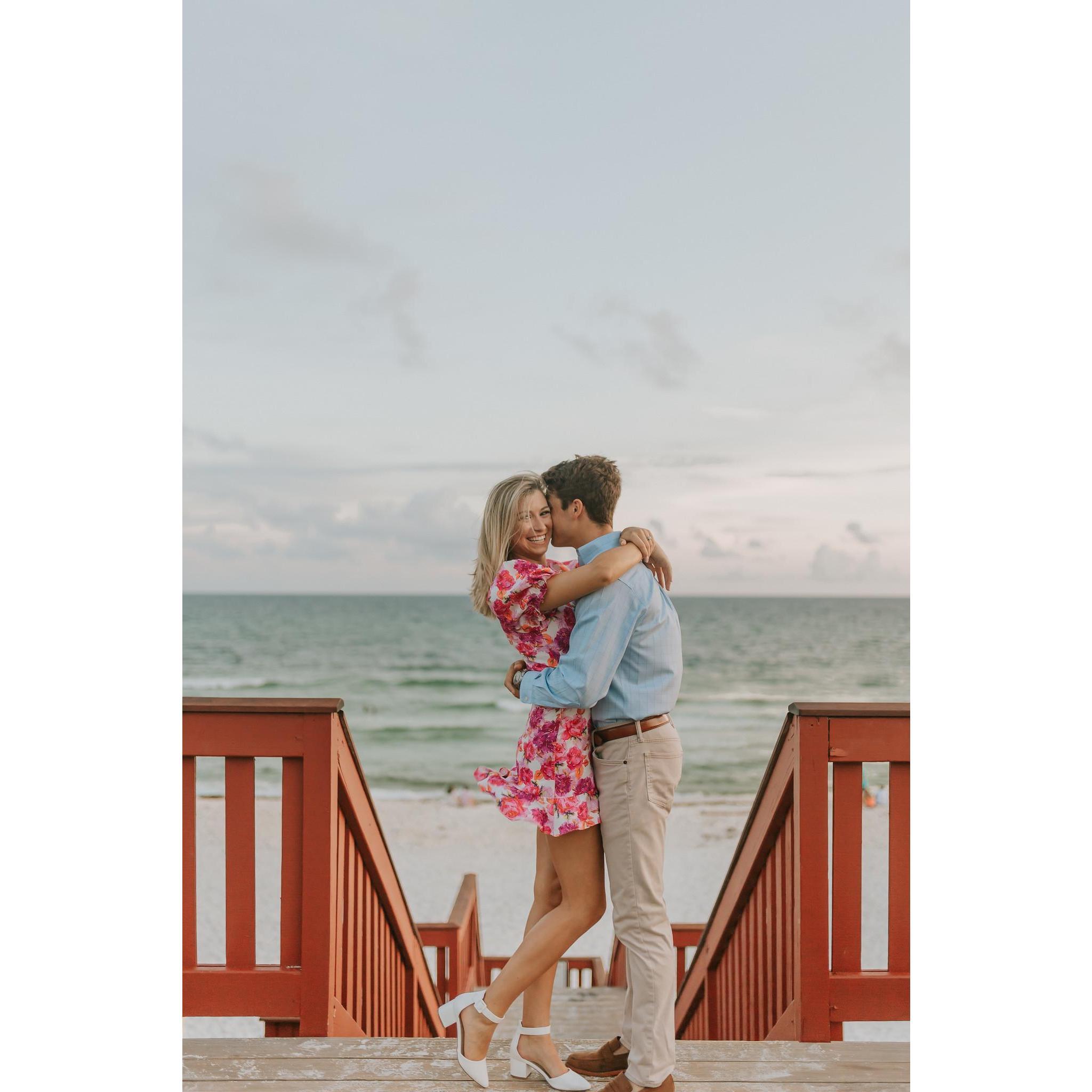 Engagement pictures at Rosemary Beach, FL.