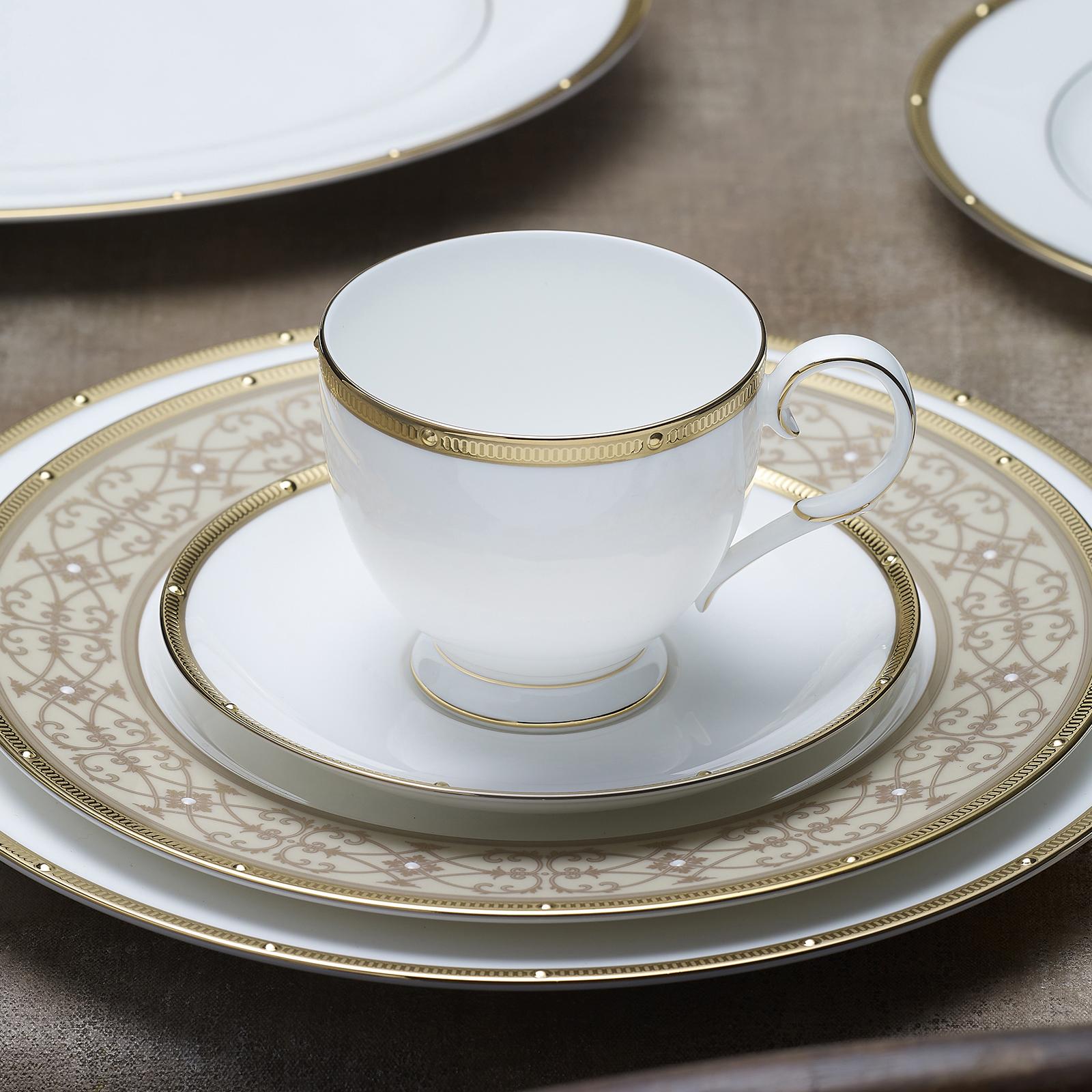 ノリタケ　ROCHELLE  14点セット Noritake, Rochelle Saucer, Set of 4 | Zola