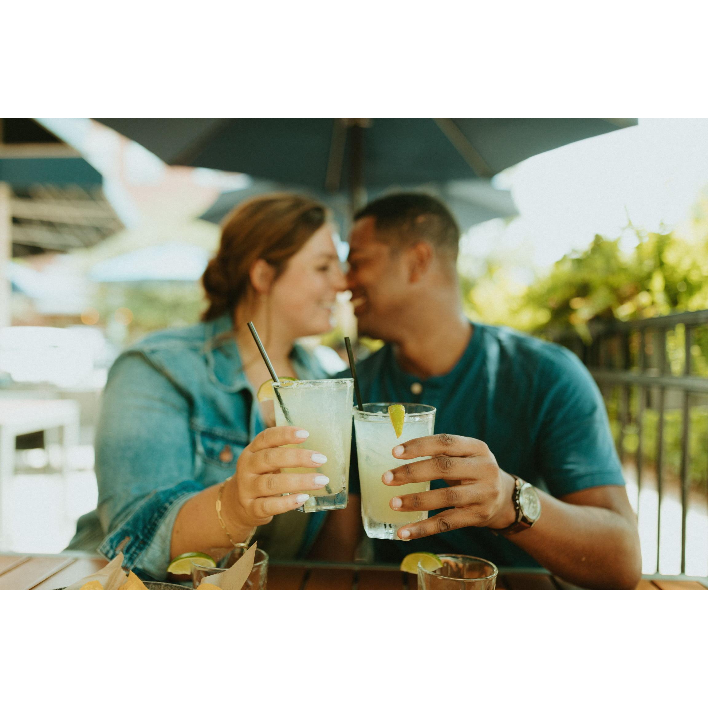 A few of our official engagement photos at Verde Taqueria