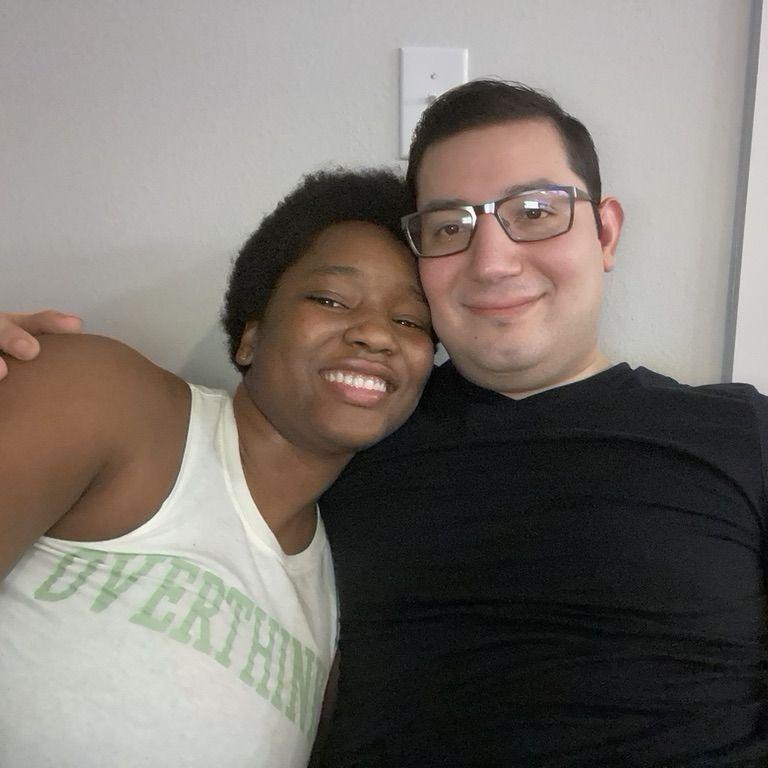 Quick photo while hanging with friends