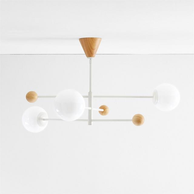 Quinn Metal & Wood Ceiling Light