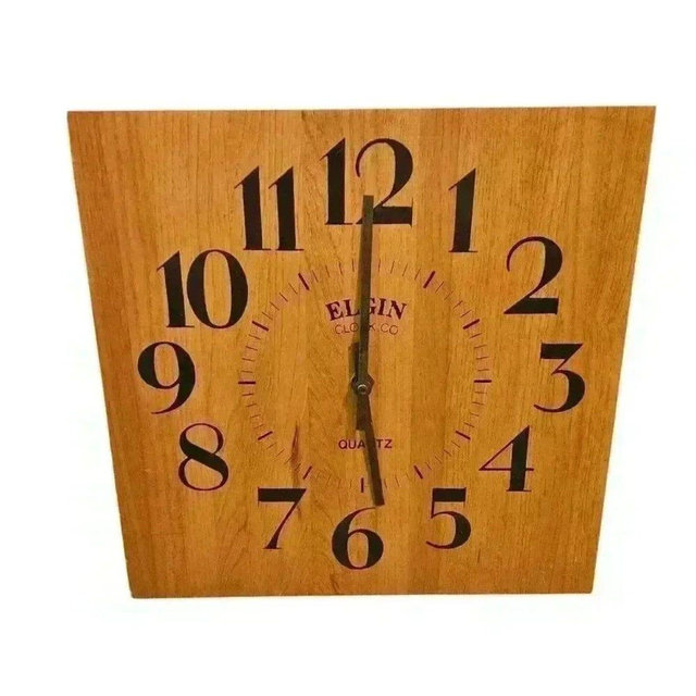 Vintage Elgin Wall Clock Circa 1960s- 1970s - Works Amazing - EUC!!!!!