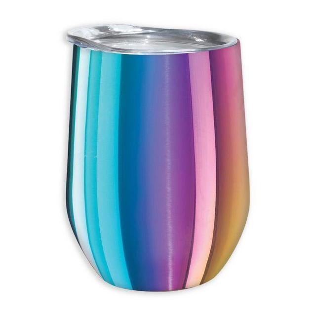 Oggi™ Cheers™ Stainless Steel Wine Tumbler in Rainbow