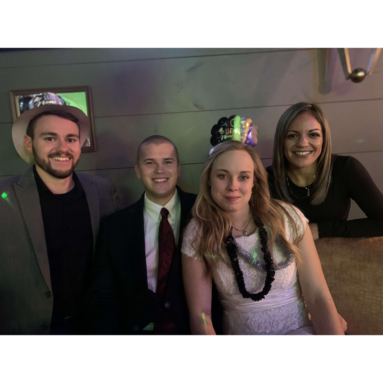 Sal and Kristas wedding day in Fredericksburg, TX on New Years Eve 2020