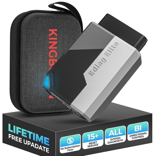 KINGBOLEN Ediag Elite OBD2 Scanner Bluetooth, Bi-Directional Control Scanner All System Diagnostic Tool for iOS & Android, 15+ Hot Reset, CANFD Protocol, FCA AutoAuth, No Subscriptions Lifetime Update