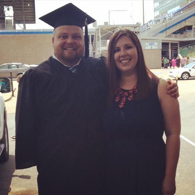We were long distance at the time, but I wouldn't have missed the opportunity to see Adam graduate! - Sarah
