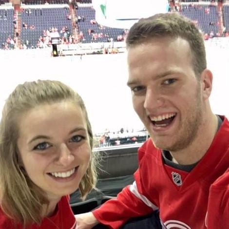 My first Red Wings game! Sam talked to the random strangers sitting around us more than me.