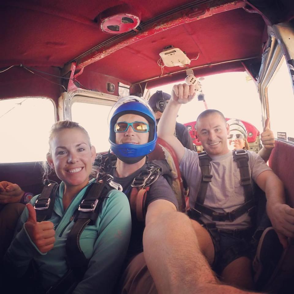 The only time I have ever seen Scott scared was when we went skydiving in Moab, UT!