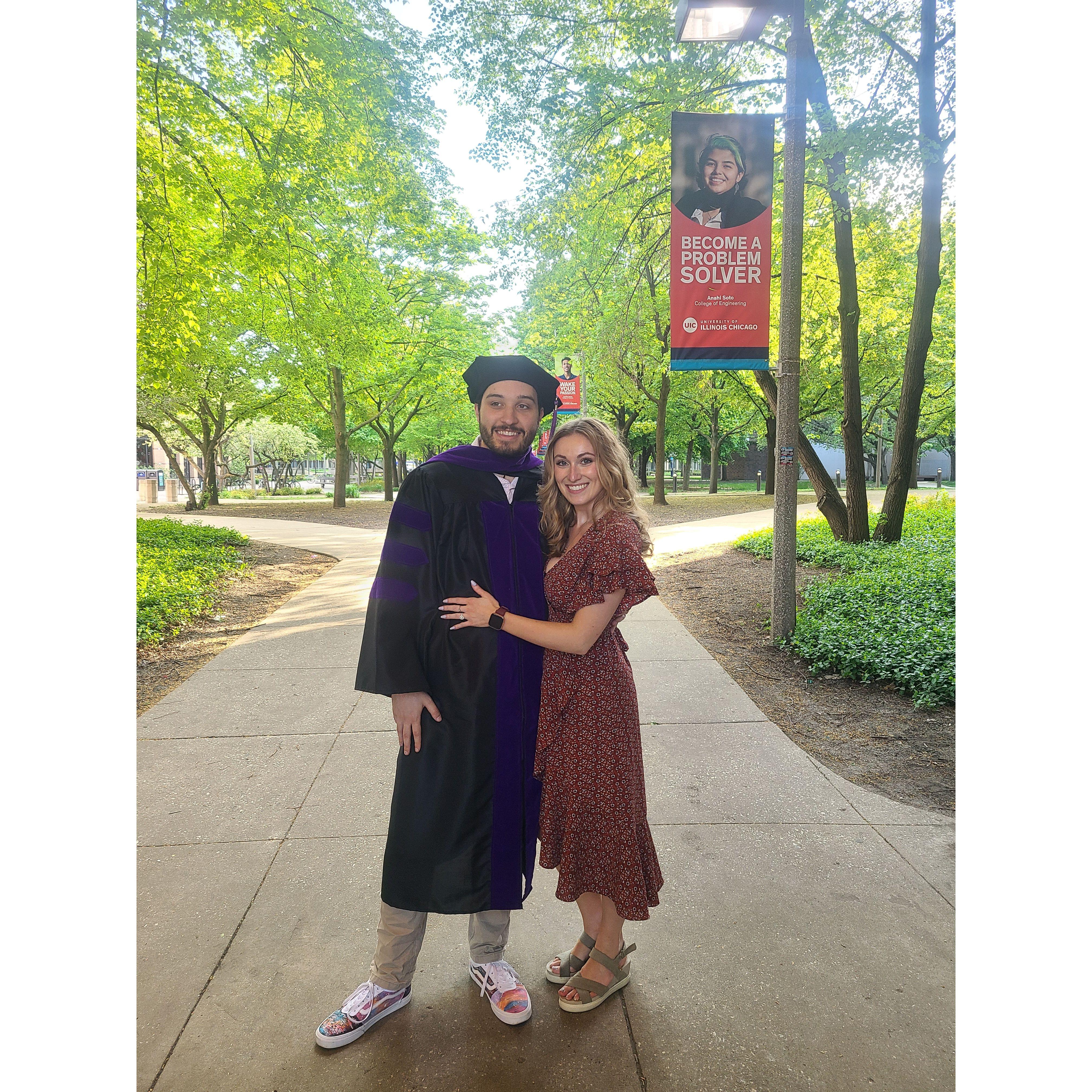 2023 - Nolan graduates from the UIC School of Law