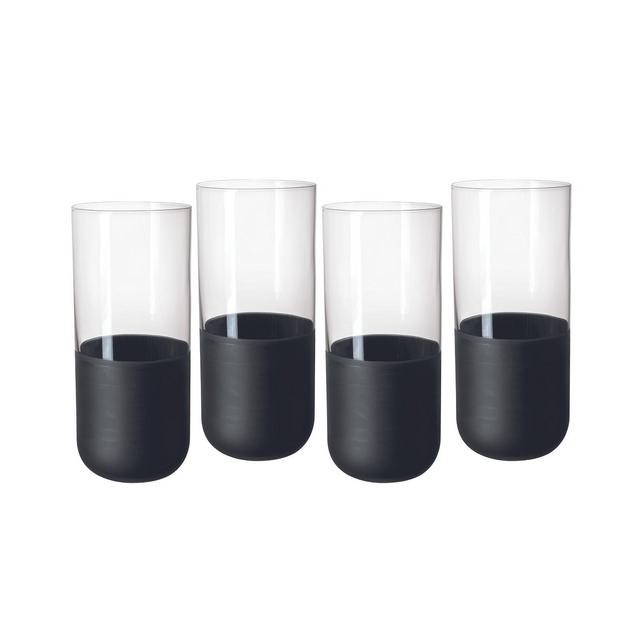 Villeroy & Boch Manufacture Crystal Rock Highball Glasses, Set of 4