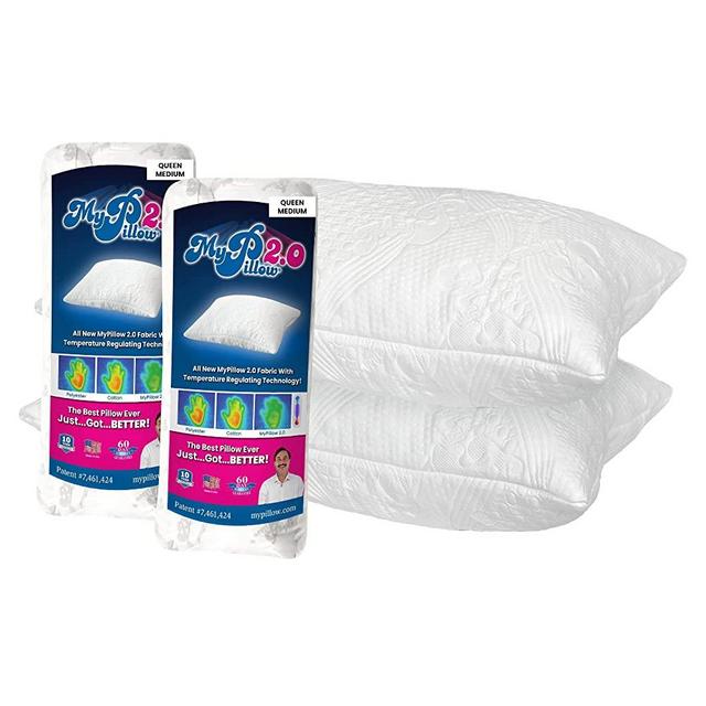MyPillow 2.0 Cooling Bed Pillow, 2-Pack Queen Medium