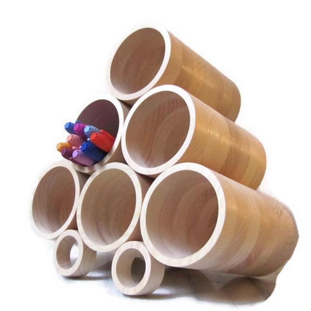 Angled PRO Colored Marker Storage Holder Organizer, Holds 120 Colored Markers or 420 Colored Pencils, Wood, Made in USA