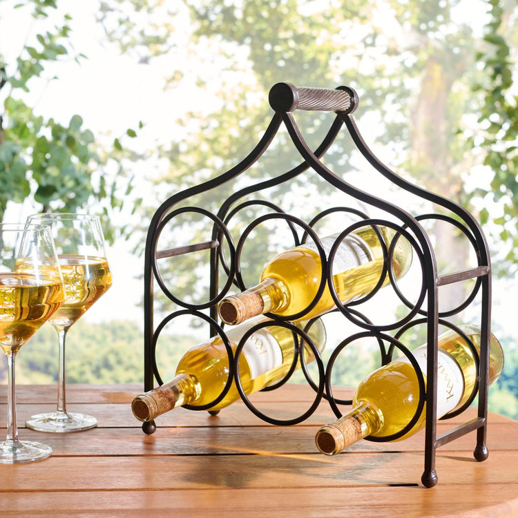 Floyd 6 Wine Bottle Holder in Black