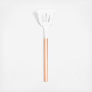 Ada Silicone Slotted Turner with Copper Handle