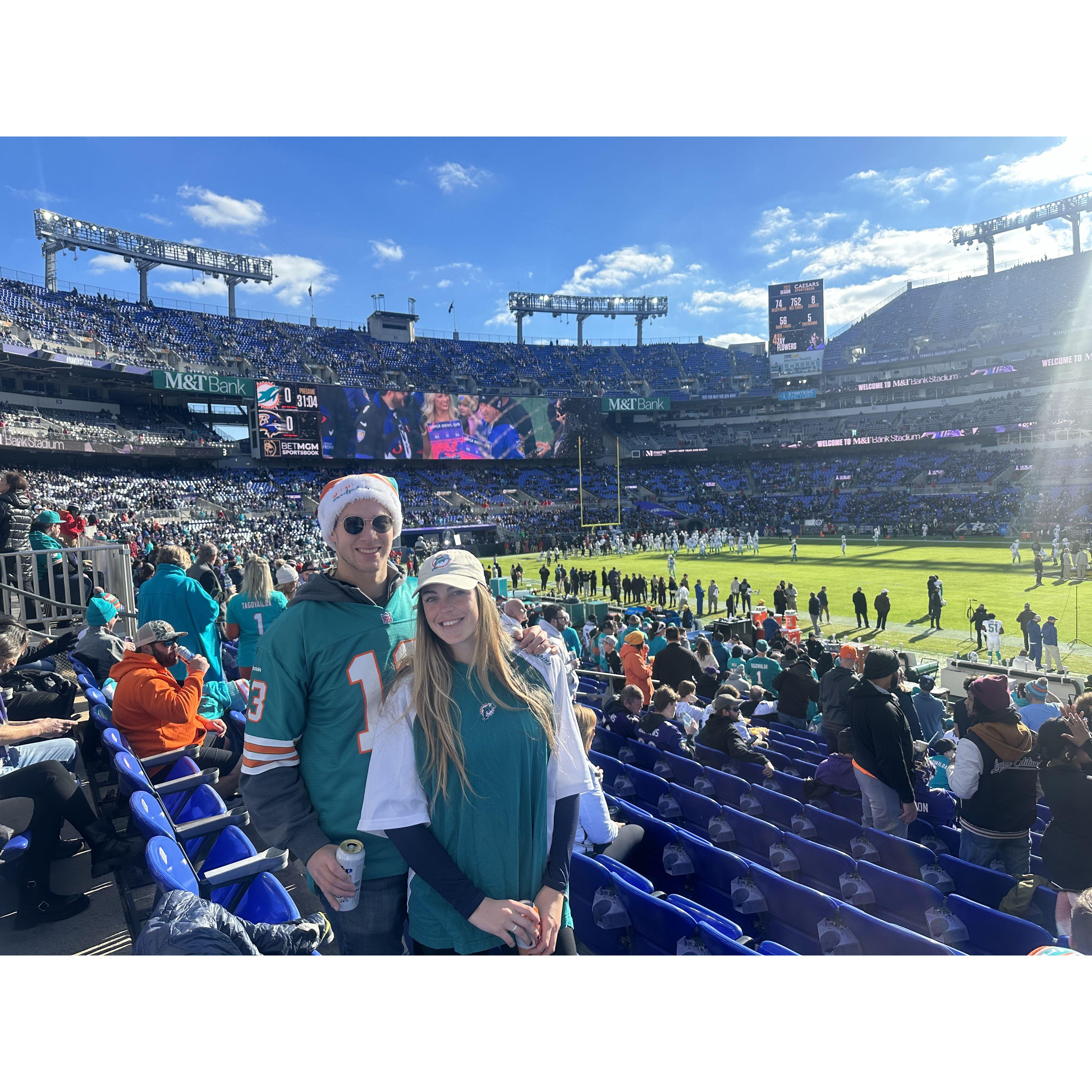 reiterating - don't take Molly to a Dolphins game