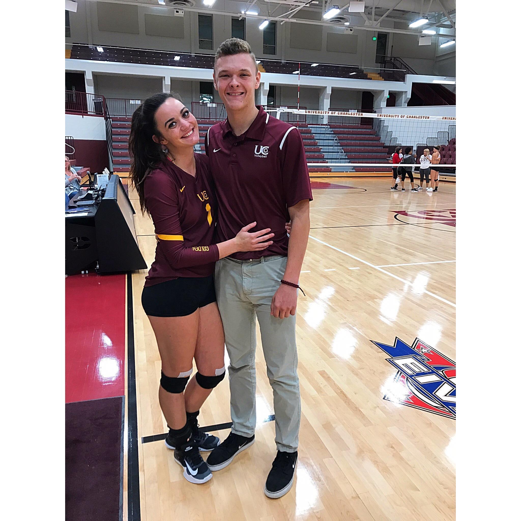 University of Charleston volleyball game 2017