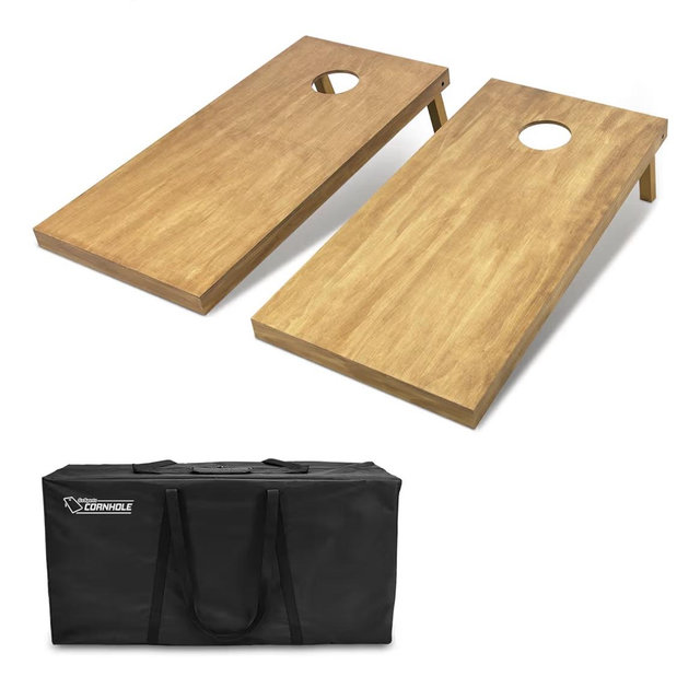 GoSports 4 ft x 2 ft Regulation Size Wooden Cornhole Boards