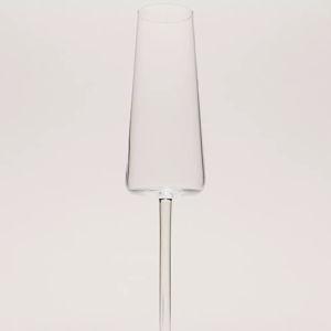 CONICAL CRYSTALLINE FLUTE GLASS