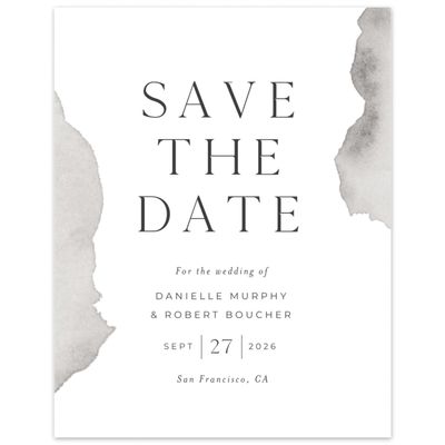 Pewter Gray, Grey Wedding Digital Save the Date - Cello Portrait