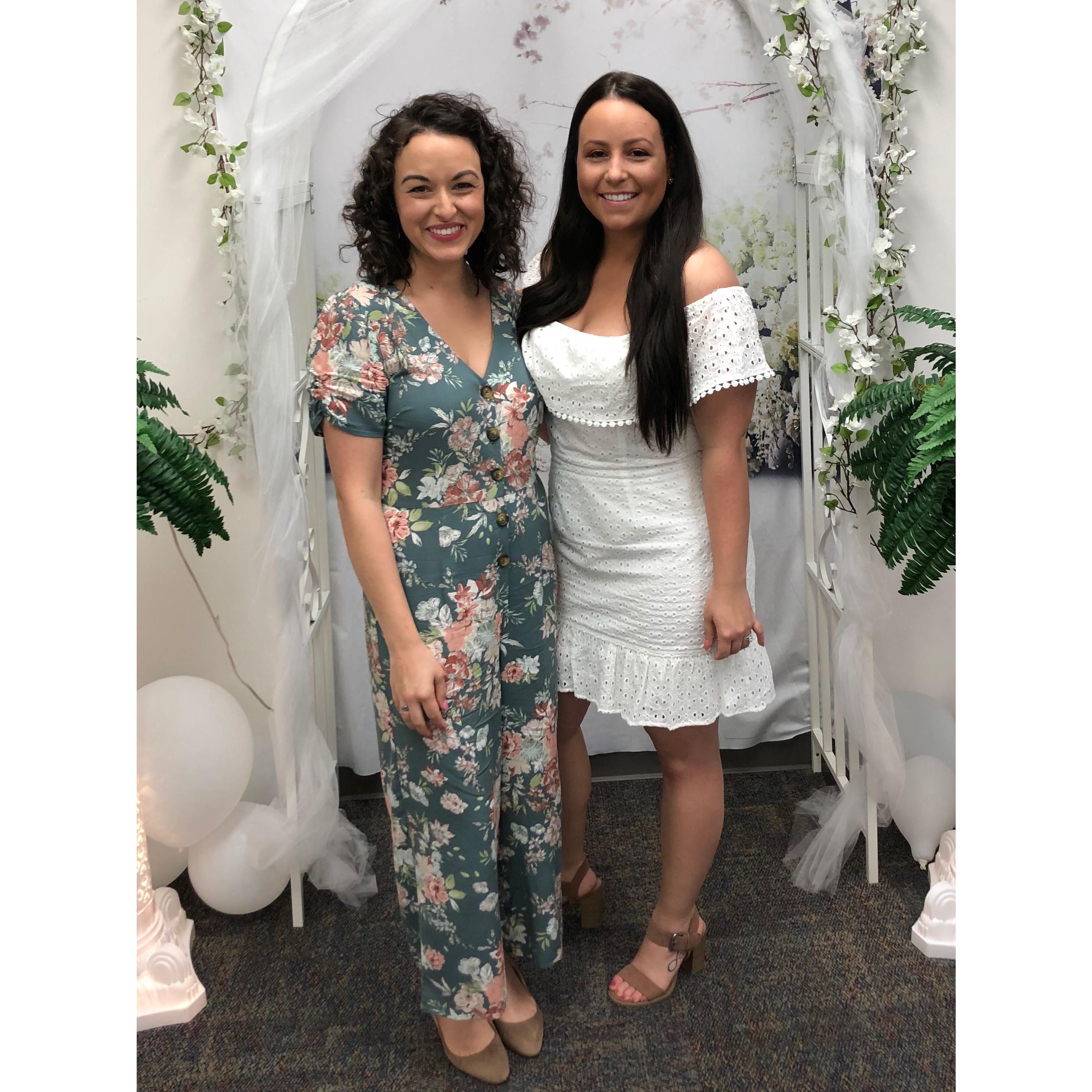 Maria (one of Nicole's closest friends) & her daughter, Aure were our witnesses on the special day.