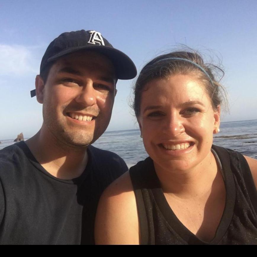 Our first photo together - on our third date, a hike in Palos Verdes!