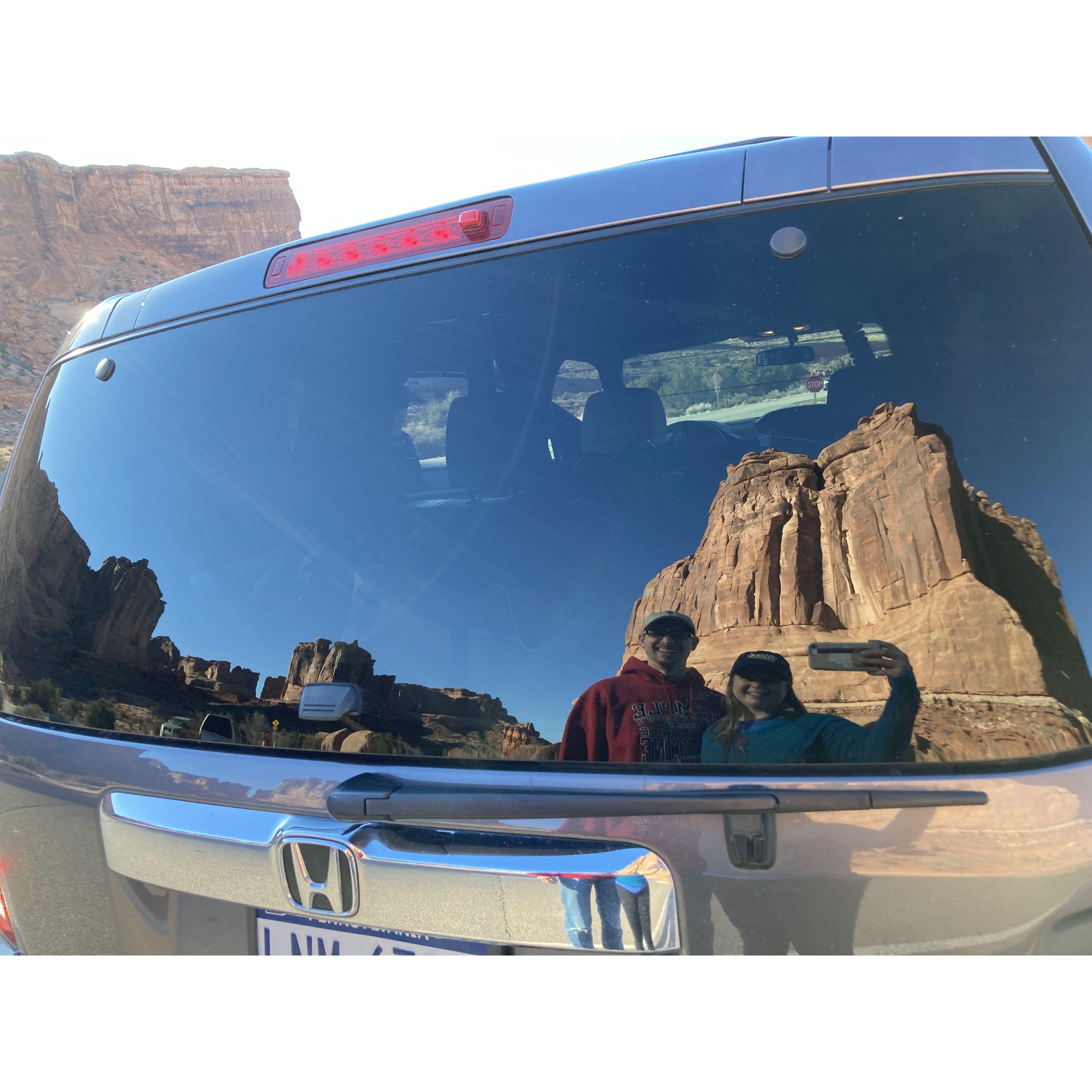 Visiting Moab with Jackie's parents.