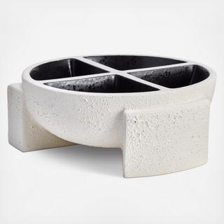 Cubisme Condiment 4-Section Server