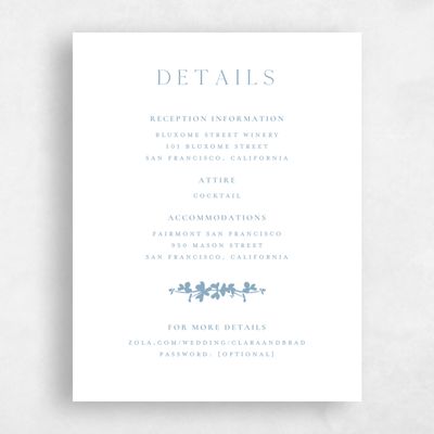Dusty Blue Wedding Enclosure - Matienzo