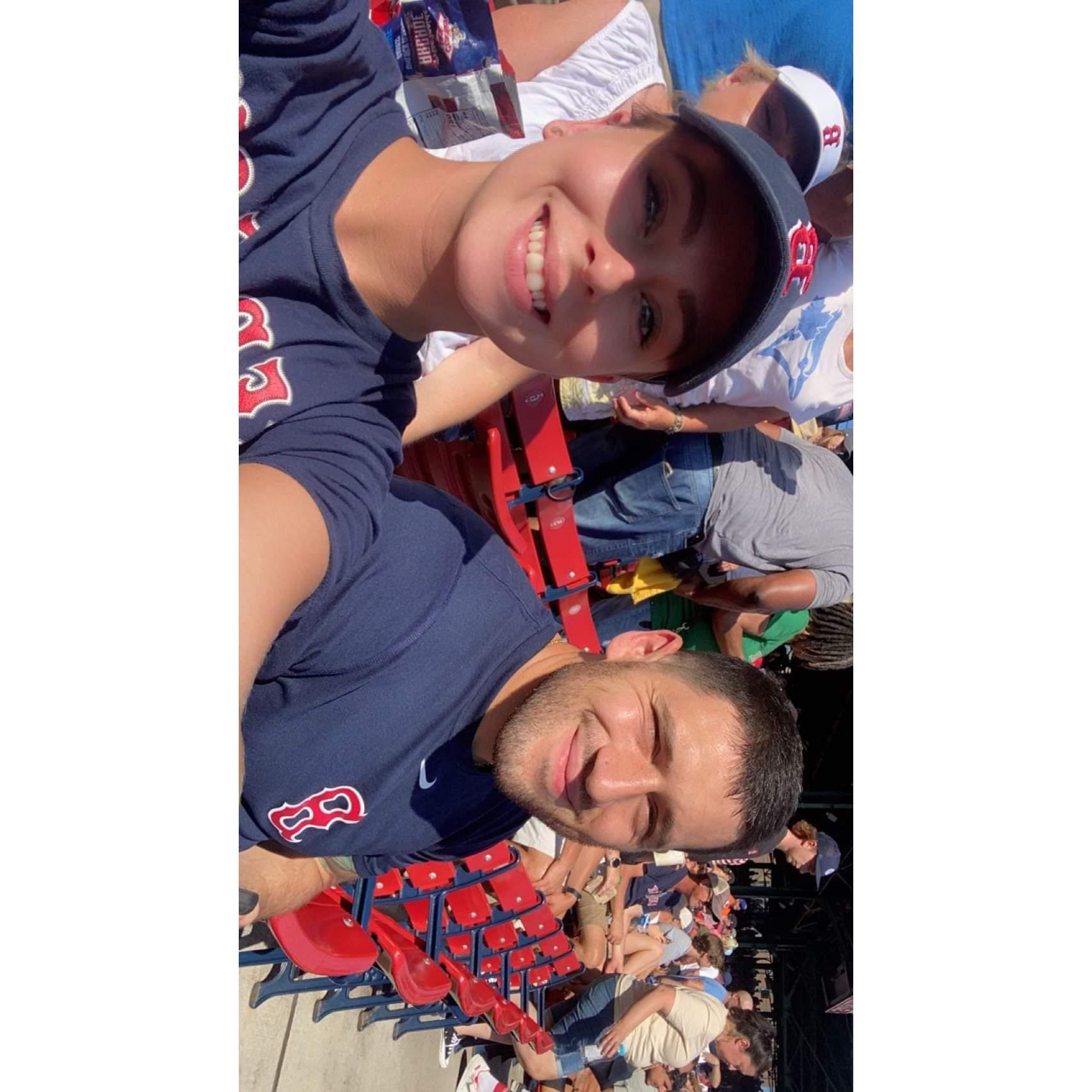 Shayna & J.P.'s first Red Sox game together, Shayna's first Red Sox game ever!