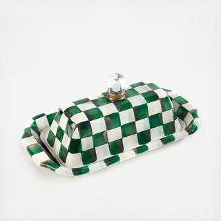 Emerald Check Steel Butter Box