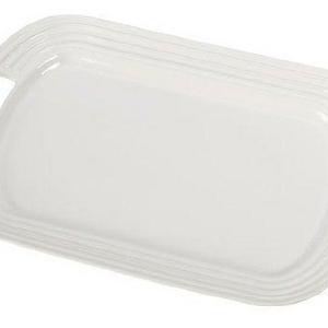 Le Creuset of America - Le Creuset Stoneware 12" Oval Serving Platter, White