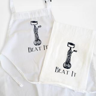 Beat It Kitchen Towel & Apron Set