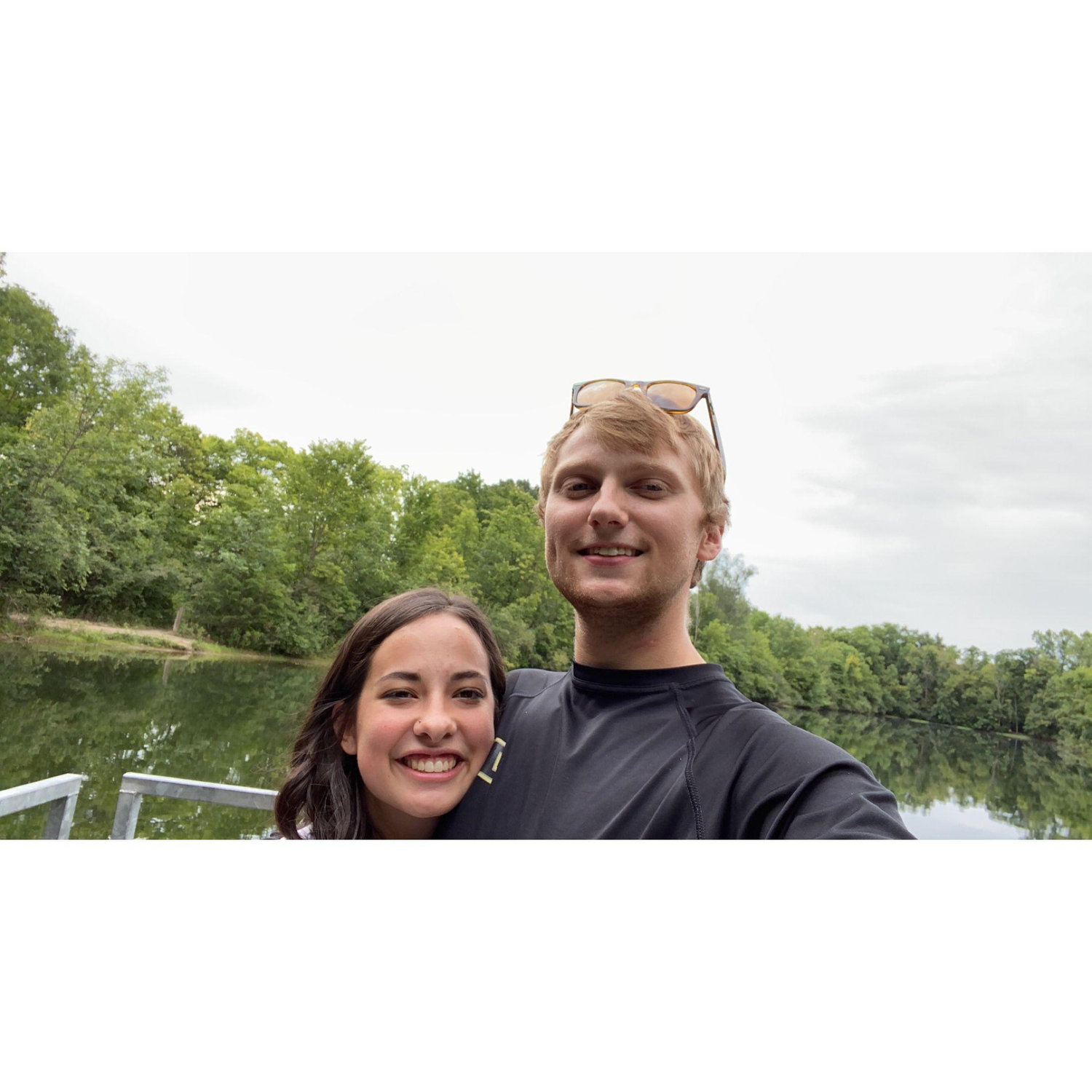 This was our second date and the first time Luke took me fishing!