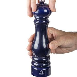 Manual Salt Mill in Wood, u'Select, Blue Gloss, 22 cm - 8.5 in