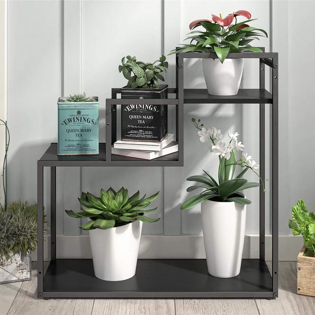 Weston Plant Stand, Black Oak